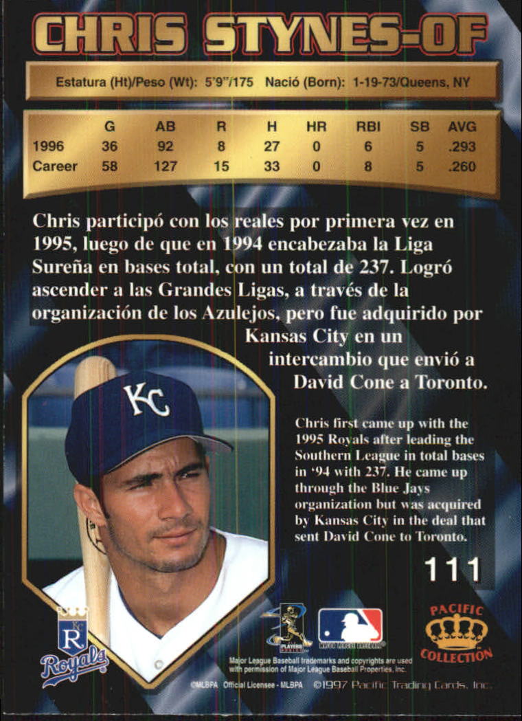 B1494- 1997 Pacific Baseball Cards 1-250 +Rookies -You Pick- 15+ FREE US SHIP - Picture 203 of 425