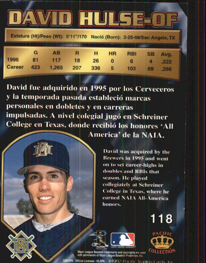 B1494- 1997 Pacific Baseball Cards 1-250 +Rookies -You Pick- 15+ FREE US SHIP - Picture 217 of 425