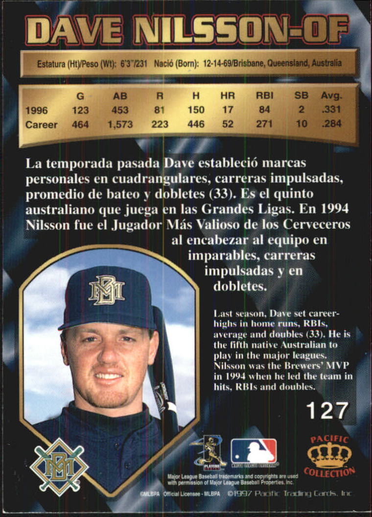 B1494- 1997 Pacific Baseball Cards 1-250 +Rookies -You Pick- 15+ FREE US SHIP - Picture 235 of 425