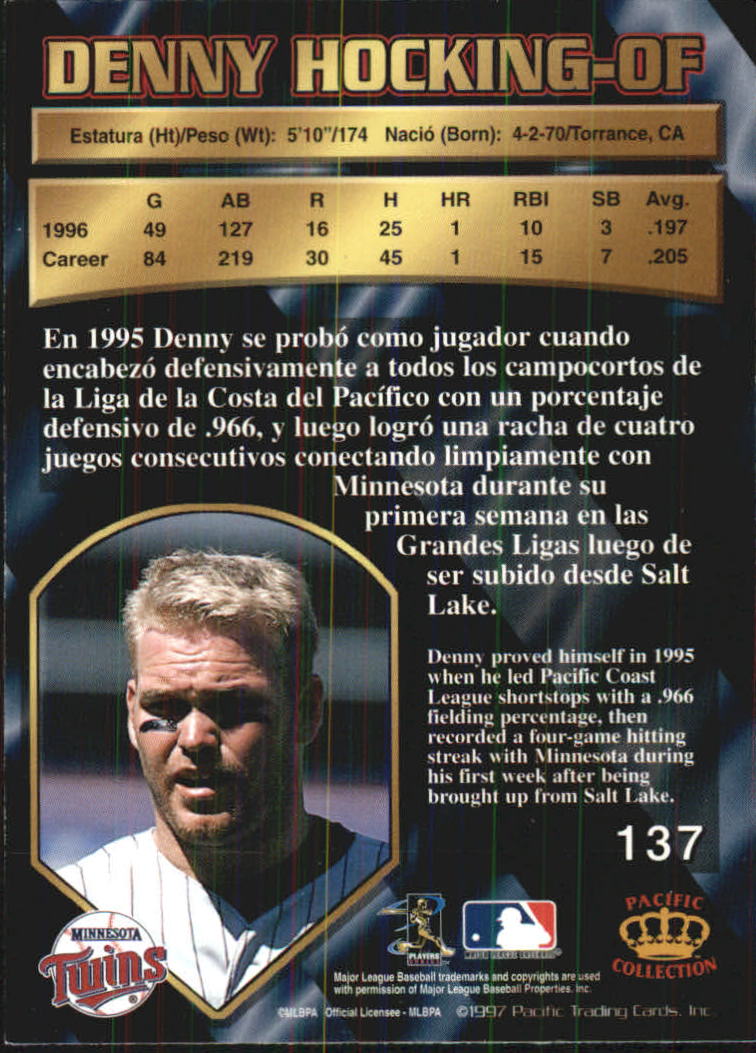 B1494- 1997 Pacific Baseball Cards 1-250 +Rookies -You Pick- 15+ FREE US SHIP - Picture 251 of 425