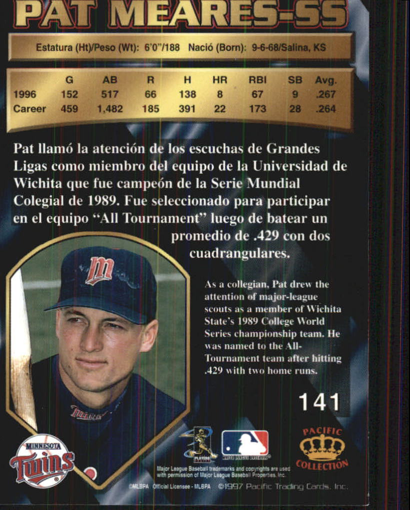 B1494- 1997 Pacific Baseball Cards 1-250 +Rookies -You Pick- 15+ FREE US SHIP - Picture 257 of 425