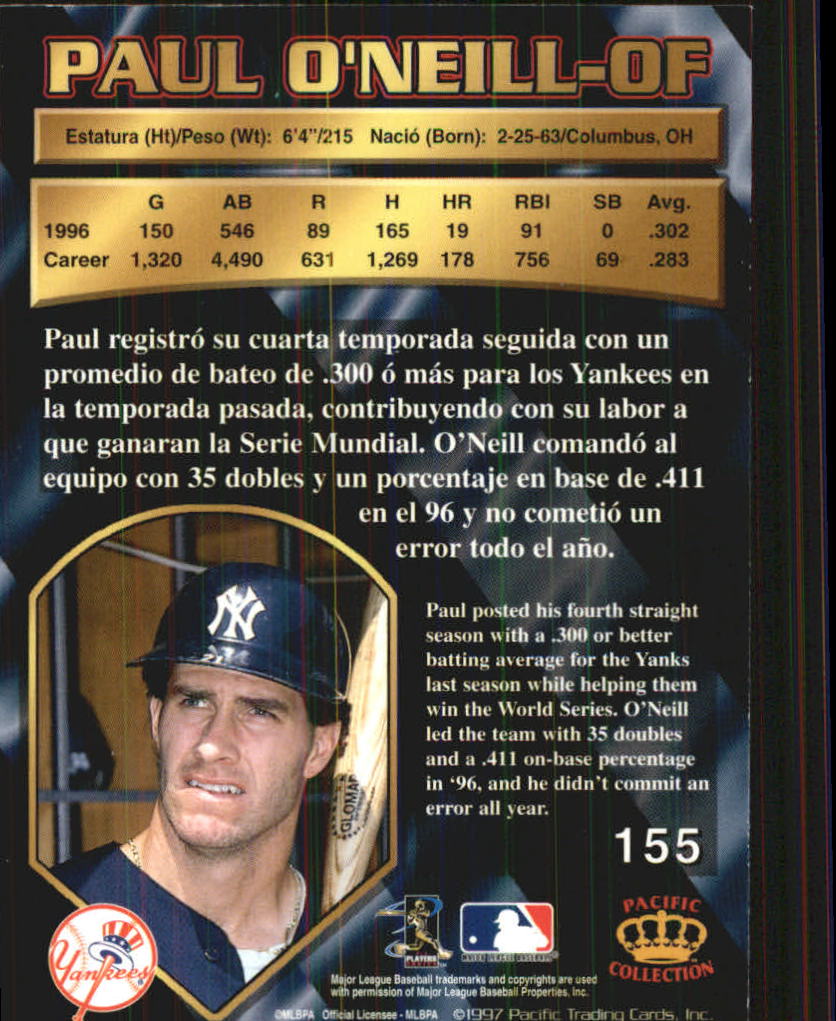 B1494- 1997 Pacific Baseball Cards 1-250 +Rookies -You Pick- 15+ FREE US SHIP - Picture 263 of 425