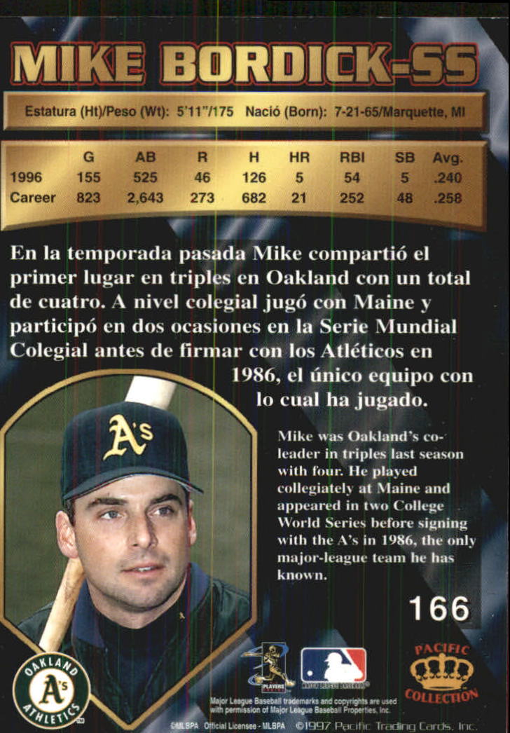 B1494- 1997 Pacific Baseball Cards 1-250 +Rookies -You Pick- 15+ FREE US SHIP - Picture 271 of 425