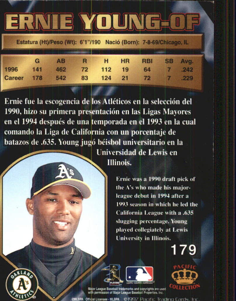 B1494- 1997 Pacific Baseball Cards 1-250 +Rookies -You Pick- 15+ FREE US SHIP - Picture 295 of 425