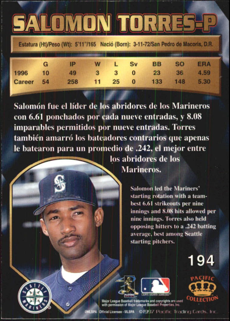 B1494- 1997 Pacific Baseball Cards 1-250 +Rookies -You Pick- 15+ FREE US SHIP - Picture 323 of 425
