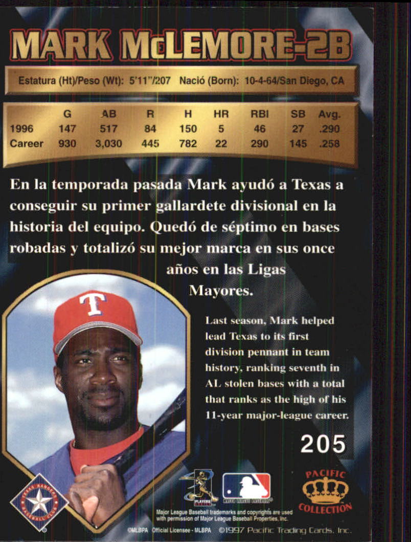 B1494- 1997 Pacific Baseball Cards 1-250 +Rookies -You Pick- 15+ FREE US SHIP - Picture 345 of 425