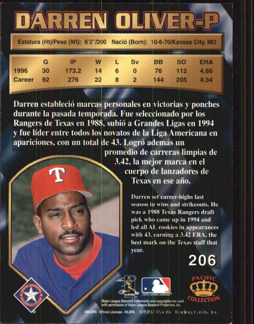 B1494- 1997 Pacific Baseball Cards 1-250 +Rookies -You Pick- 15+ FREE US SHIP - Picture 347 of 425
