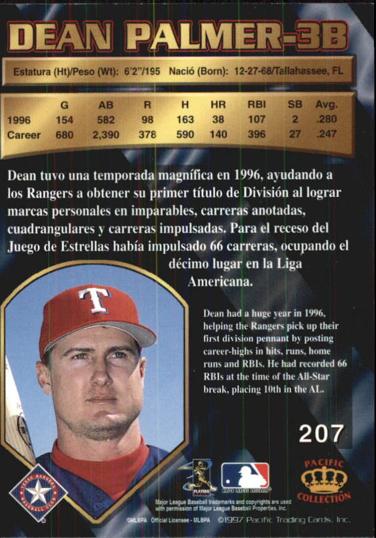 B1494- 1997 Pacific Baseball Cards 1-250 +Rookies -You Pick- 15+ FREE US SHIP - Picture 349 of 425