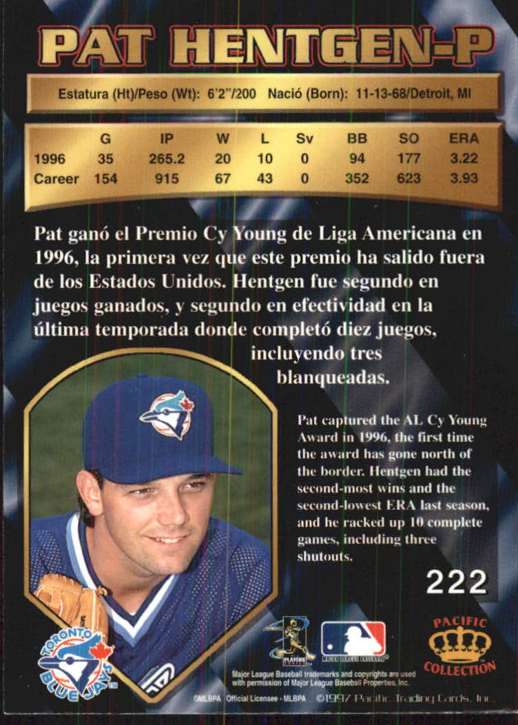 B1494- 1997 Pacific Baseball Cards 1-250 +Rookies -You Pick- 15+ FREE US SHIP - Picture 377 of 425