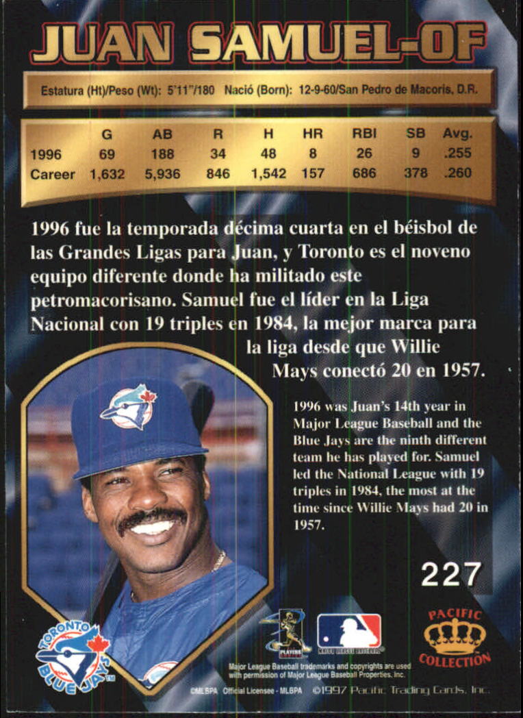 B1494- 1997 Pacific Baseball Cards 1-250 +Rookies -You Pick- 15+ FREE US SHIP - Picture 387 of 425
