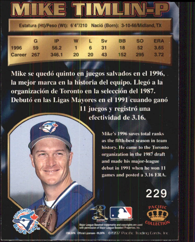 B1494- 1997 Pacific Baseball Cards 1-250 +Rookies -You Pick- 15+ FREE US SHIP - Picture 391 of 425