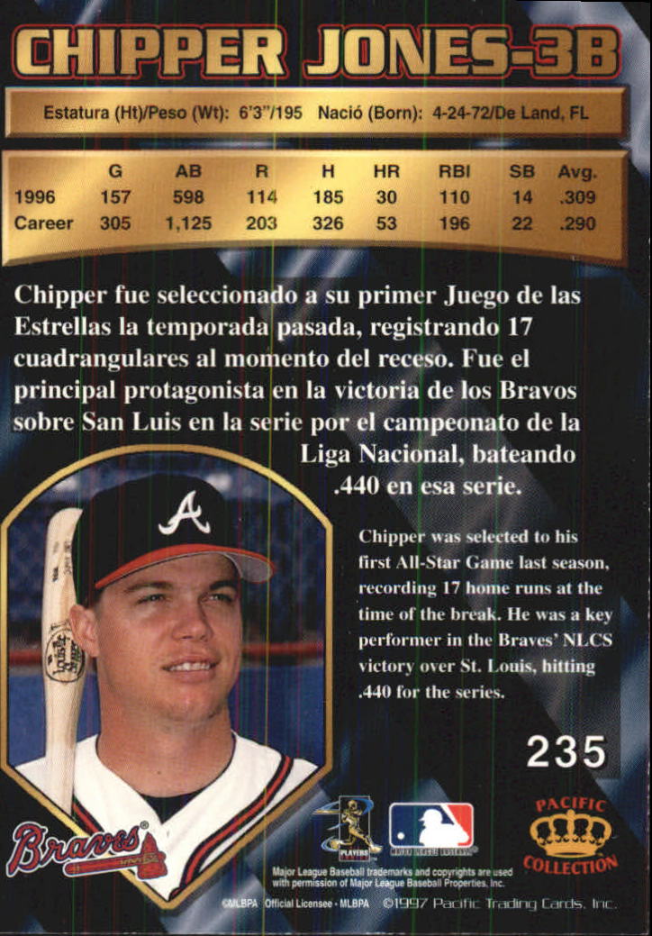 B1494- 1997 Pacific Baseball Cards 1-250 +Rookies -You Pick- 15+ FREE US SHIP - Picture 403 of 425