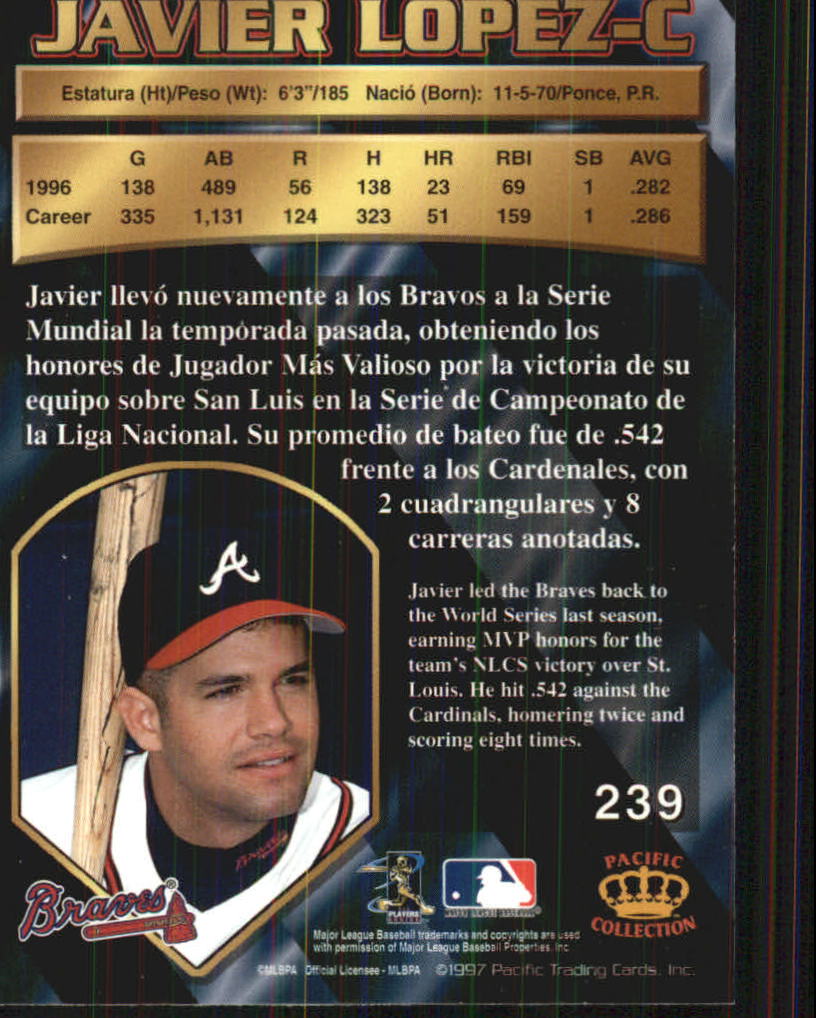 B1494- 1997 Pacific Baseball Cards 1-250 +Rookies -You Pick- 15+ FREE US SHIP - Picture 411 of 425