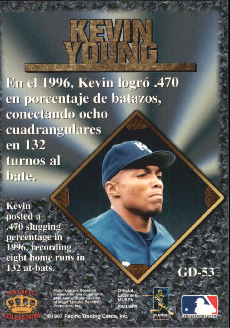 1997 Pacific Prisms Gems of the Diamond #GD53 Kevin Young back image