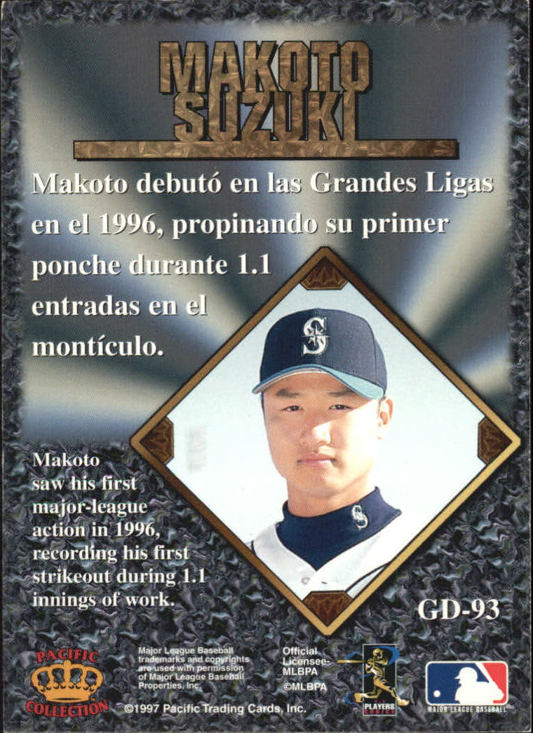 1997 Pacific Prisms Gems of the Diamond #GD93 Mac Suzuki back image