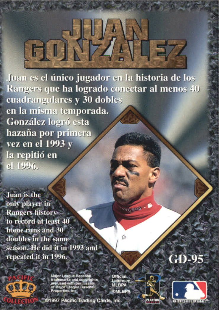 B2821- 1997 Pacific Prisms Gems BB Card #s 1-220 -You Pick- 15+ FREE US SHIP - Picture 272 of 316