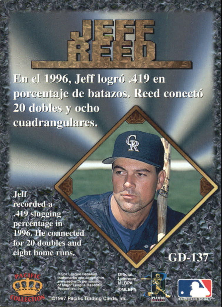 1997 Pacific Prisms Gems of the Diamond #GD137 Jeff Reed back image
