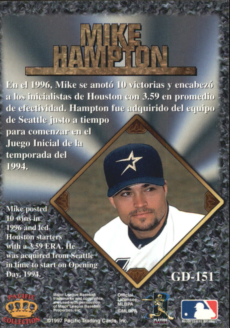 1997 Pacific Prisms Gems of the Diamond #GD151 Mike Hampton back image