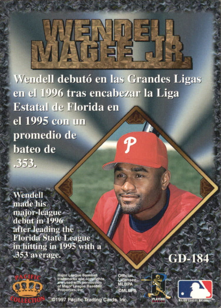 1997 Pacific Prisms Gems of the Diamond #GD184 Wendell Magee back image