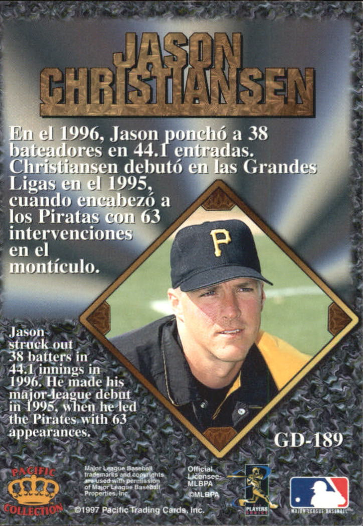 B2821- 1997 Pacific Prisms Gems BB Card #s 1-220 -You Pick- 15+ FREE US SHIP - Picture 231 of 316