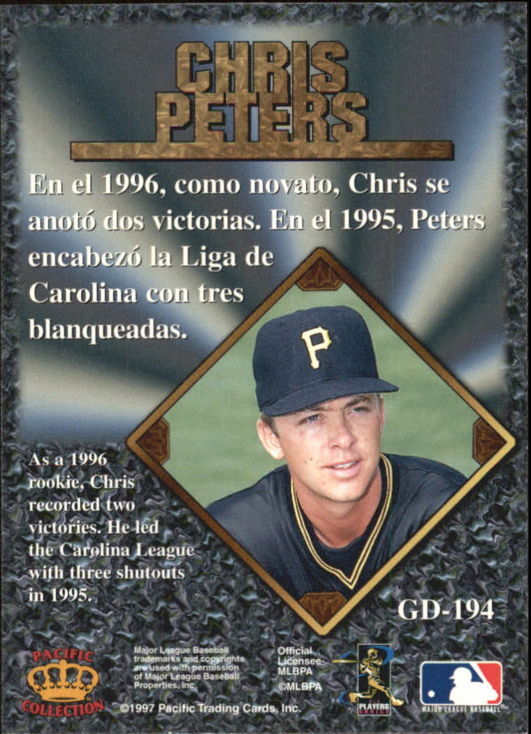 1997 Pacific Prisms Gems of the Diamond #GD194 Chris Peters back image