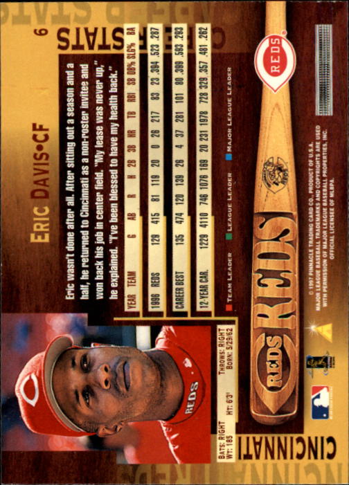 B1775- 1997 Pinnacle Baseball Cards 1-200 +Inserts -You Pick- 15+ FREE US SHIP - Picture 13 of 418