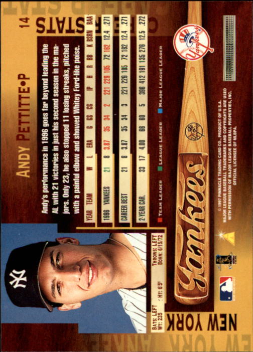 B1775- 1997 Pinnacle Baseball Cards 1-200 +Inserts -You Pick- 15+ FREE US SHIP - Picture 29 of 418