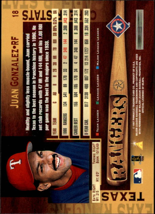B1775- 1997 Pinnacle Baseball Cards 1-200 +Inserts -You Pick- 15+ FREE US SHIP - Picture 37 of 418