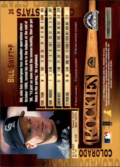 B1775- 1997 Pinnacle Baseball Cards 1-200 +Inserts -You Pick- 15+ FREE US SHIP - Picture 53 of 418
