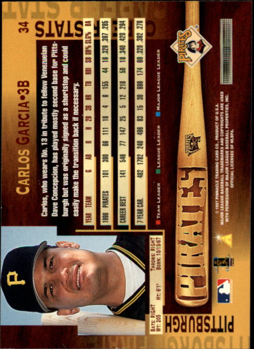 B1775- 1997 Pinnacle Baseball Cards 1-200 +Inserts -You Pick- 15+ FREE US SHIP - Picture 69 of 418