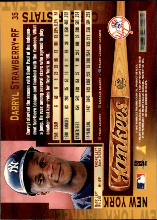 B1775- 1997 Pinnacle Baseball Cards 1-200 +Inserts -You Pick- 15+ FREE US SHIP - Picture 71 of 418