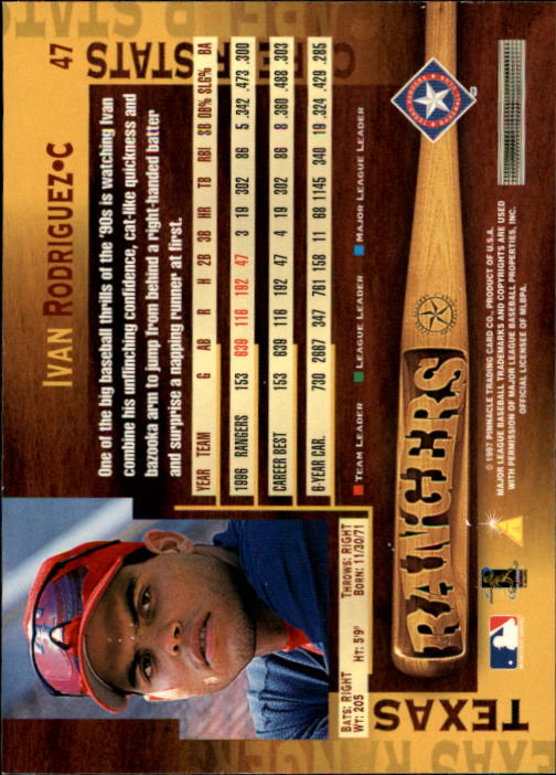 B1775- 1997 Pinnacle Baseball Cards 1-200 +Inserts -You Pick- 15+ FREE US SHIP - Picture 93 of 418