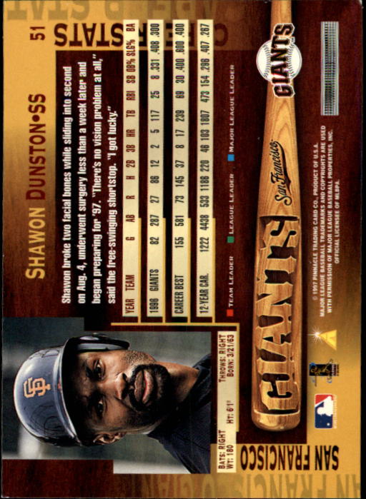 B1775- 1997 Pinnacle Baseball Cards 1-200 +Inserts -You Pick- 15+ FREE US SHIP - Picture 101 of 418