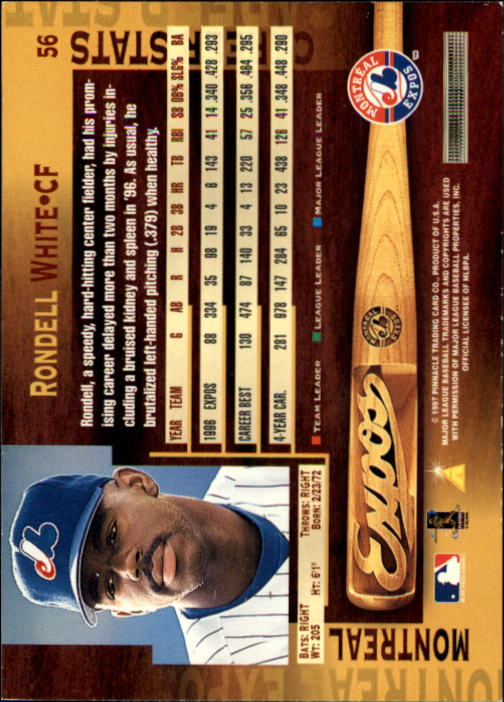 B1775- 1997 Pinnacle Baseball Cards 1-200 +Inserts -You Pick- 15+ FREE US SHIP - Picture 111 of 418