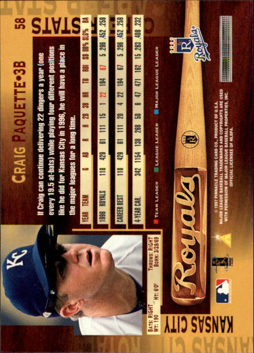 B1775- 1997 Pinnacle Baseball Cards 1-200 +Inserts -You Pick- 15+ FREE US SHIP - Picture 115 of 418