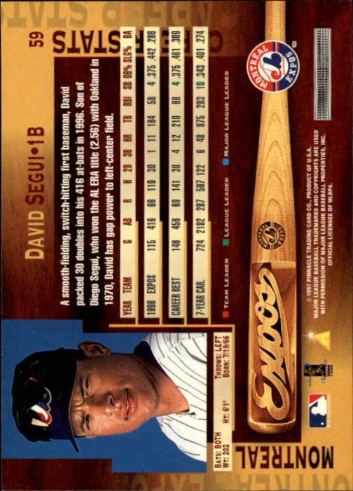 B1775- 1997 Pinnacle Baseball Cards 1-200 +Inserts -You Pick- 15+ FREE US SHIP - Picture 117 of 418