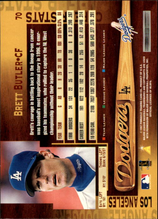 B1775- 1997 Pinnacle Baseball Cards 1-200 +Inserts -You Pick- 15+ FREE US SHIP - Picture 139 of 418