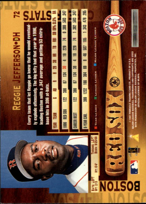 B1775- 1997 Pinnacle Baseball Cards 1-200 +Inserts -You Pick- 15+ FREE US SHIP - Picture 143 of 418