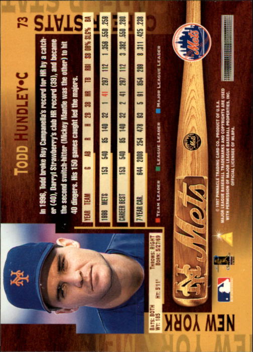 B1775- 1997 Pinnacle Baseball Cards 1-200 +Inserts -You Pick- 15+ FREE US SHIP - Picture 145 of 418