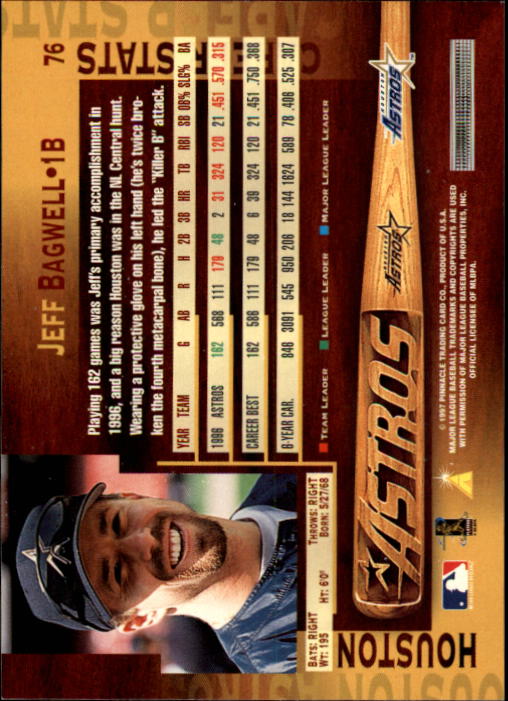 B1775- 1997 Pinnacle Baseball Cards 1-200 +Inserts -You Pick- 15+ FREE US SHIP - Picture 151 of 418