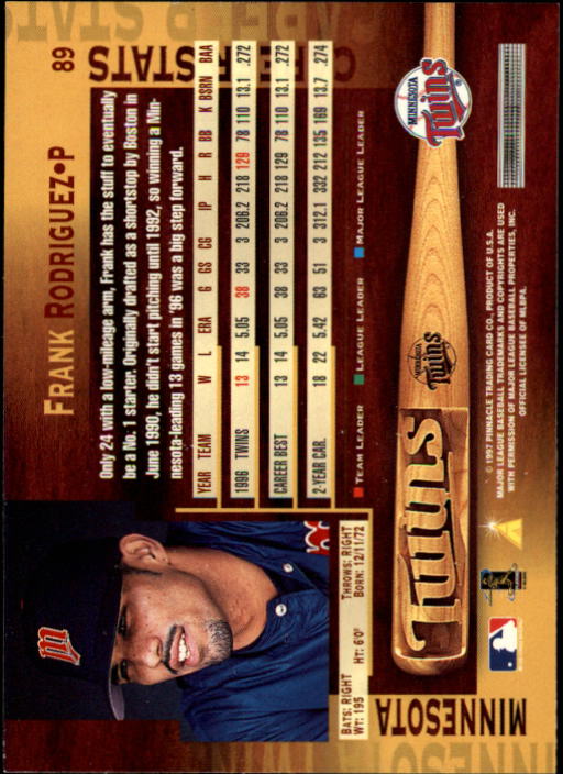 B1775- 1997 Pinnacle Baseball Cards 1-200 +Inserts -You Pick- 15+ FREE US SHIP - Picture 177 of 418
