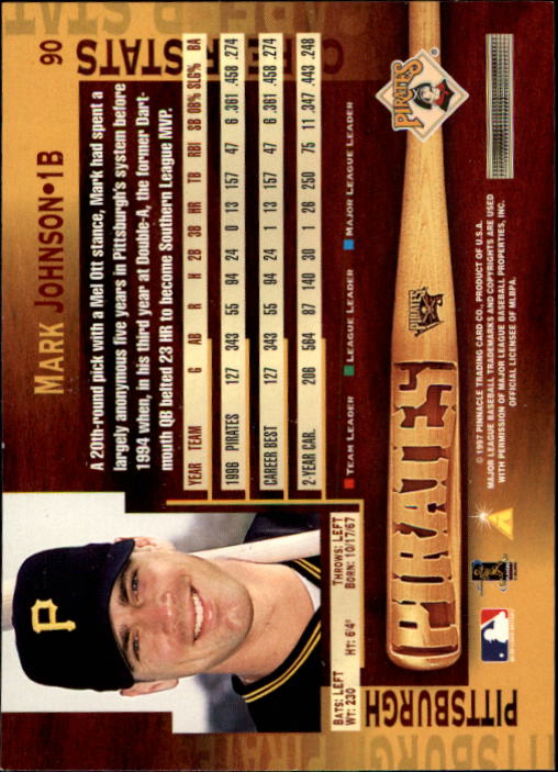 B1775- 1997 Pinnacle Baseball Cards 1-200 +Inserts -You Pick- 15+ FREE US SHIP - Picture 179 of 418