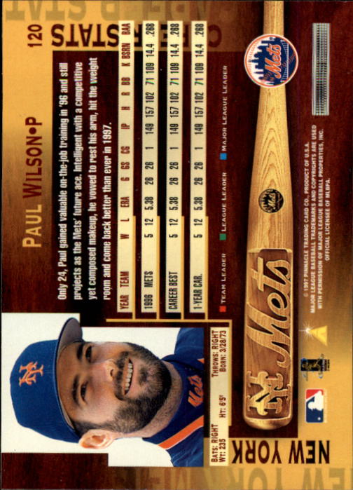 B1775- 1997 Pinnacle Baseball Cards 1-200 +Inserts -You Pick- 15+ FREE US SHIP - Picture 239 of 418