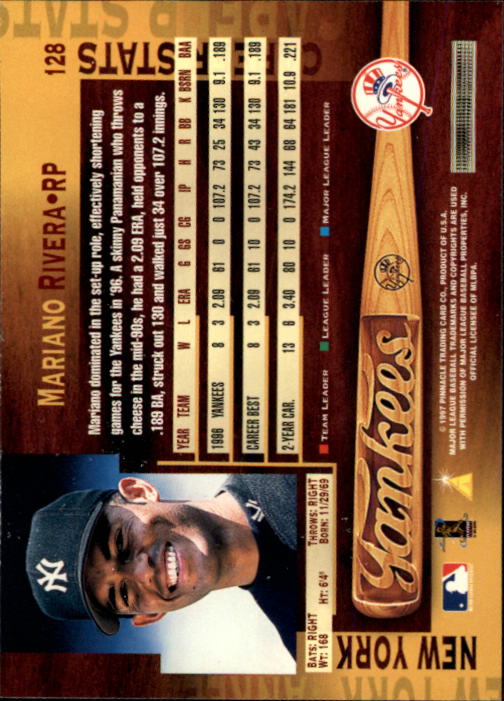 B1775- 1997 Pinnacle Baseball Cards 1-200 +Inserts -You Pick- 15+ FREE US SHIP - Picture 255 of 418