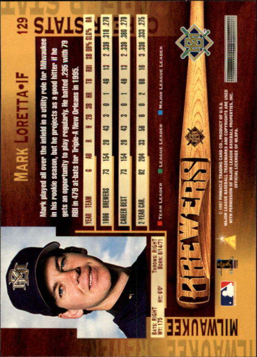 B1775- 1997 Pinnacle Baseball Cards 1-200 +Inserts -You Pick- 15+ FREE US SHIP - Picture 257 of 418