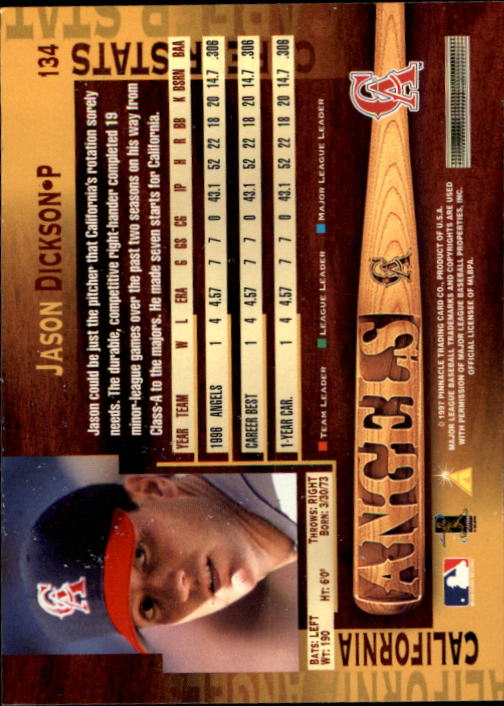 B1775- 1997 Pinnacle Baseball Cards 1-200 +Inserts -You Pick- 15+ FREE US SHIP - Picture 267 of 418
