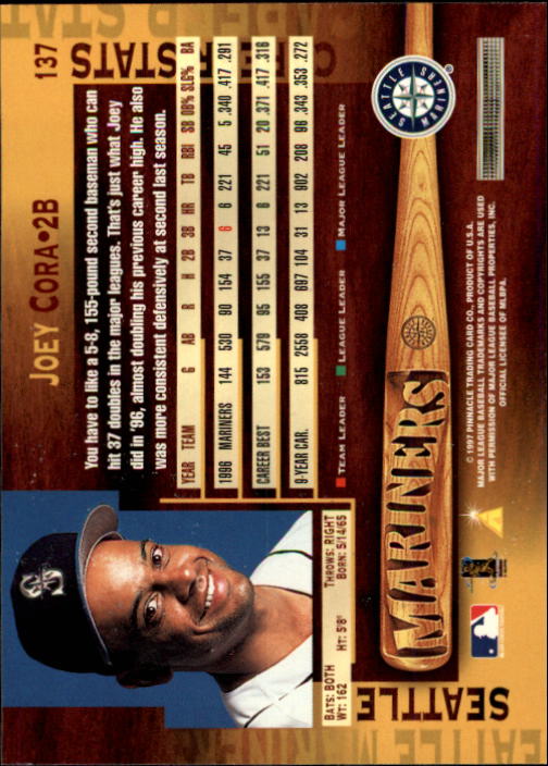 B1775- 1997 Pinnacle Baseball Cards 1-200 +Inserts -You Pick- 15+ FREE US SHIP - Picture 273 of 418