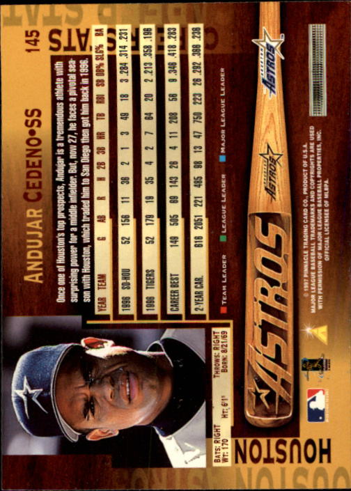 B1775- 1997 Pinnacle Baseball Cards 1-200 +Inserts -You Pick- 15+ FREE US SHIP - Picture 289 of 418