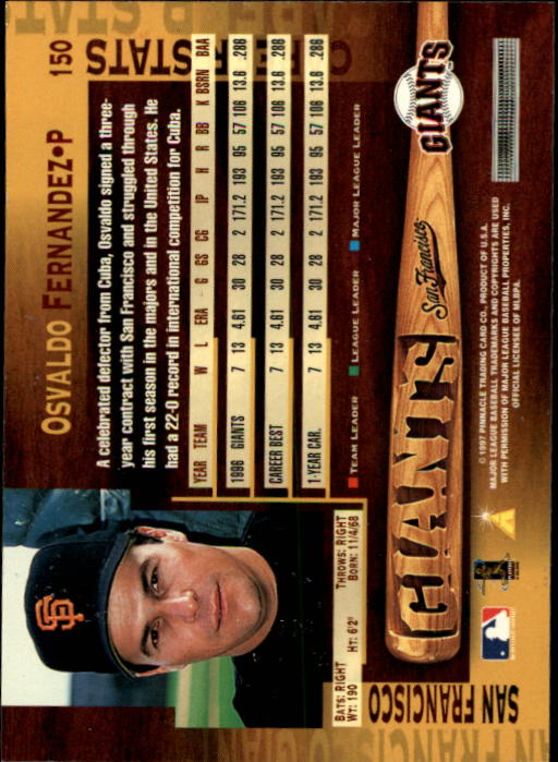 B1775- 1997 Pinnacle Baseball Cards 1-200 +Inserts -You Pick- 15+ FREE US SHIP - Picture 299 of 418