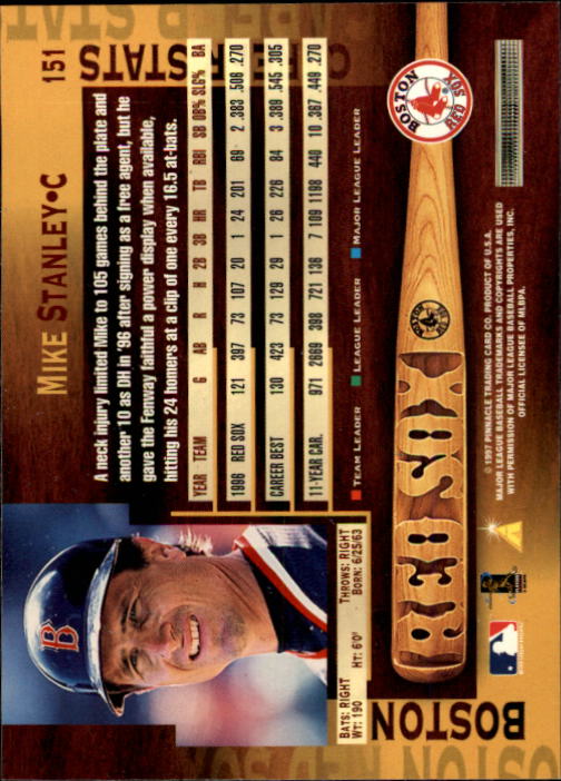 B1775- 1997 Pinnacle Baseball Cards 1-200 +Inserts -You Pick- 15+ FREE US SHIP - Picture 301 of 418